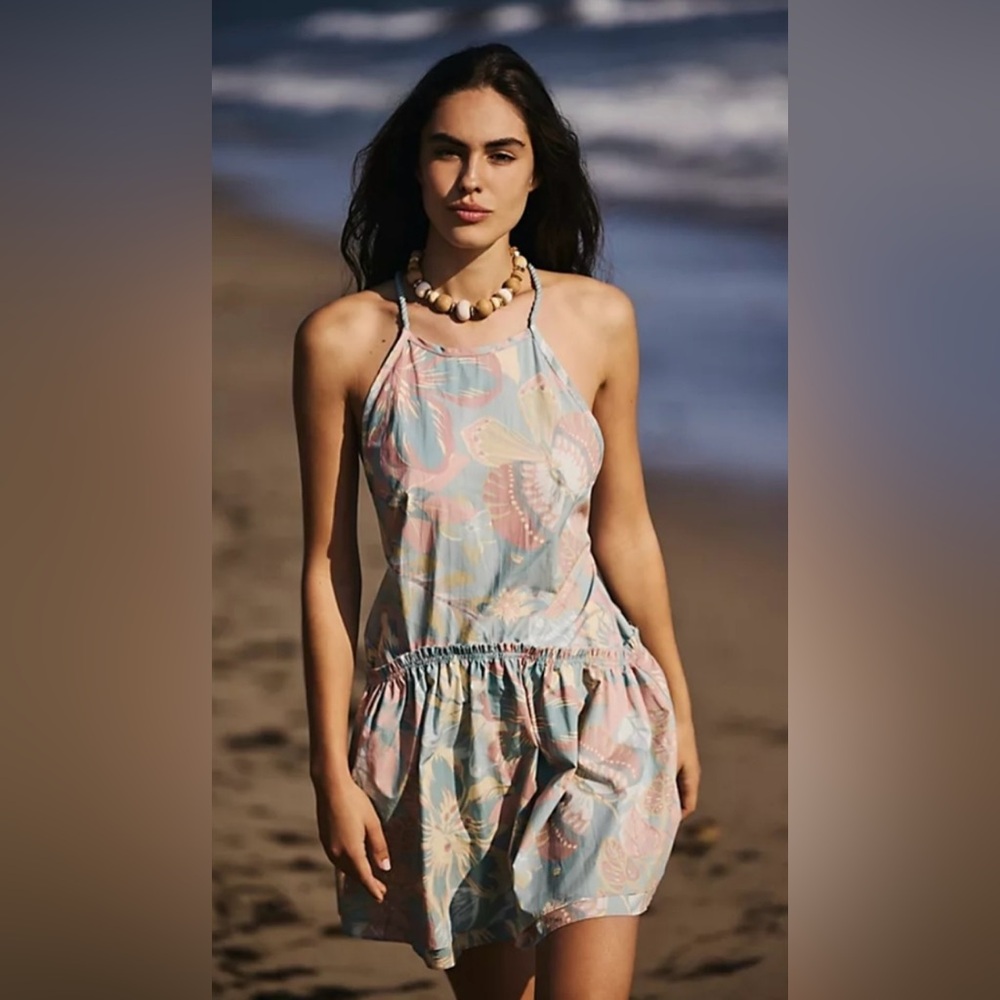 FREE PEOPLE Deserted Island Mini Dress Size Small New With Tags - Picture 3 of 4